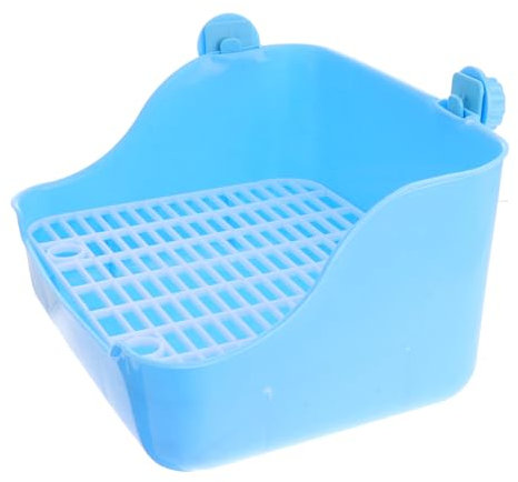 POPETPOP Lacework Potty Trainer Für Kleine Tiere Ecktoilette Blau Für Hamster Kaninchen Chinchillas Und Meerschweinchen Einfach Zu Und Langlebig