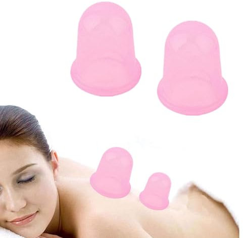 Ventosas Faciales,Ventosa Celulitis,Ventosas Masaje,Ventosa Anticelulitica,Copa Anticelulítica,Ventosa Celulitis Silicona,Ventosa Masaje Celulitis,Cupping Facial,2 Pcs Ventosas Masaje Facial (Rosa)