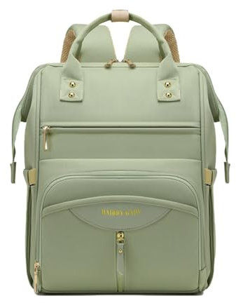 SONARIN Bärbar multifunktionell skötryggsäck, vattentät blöjväska med stor kapacitet med isolerade flaskfickor, rese- moderskapsblöjväska med barnvagnsremmar