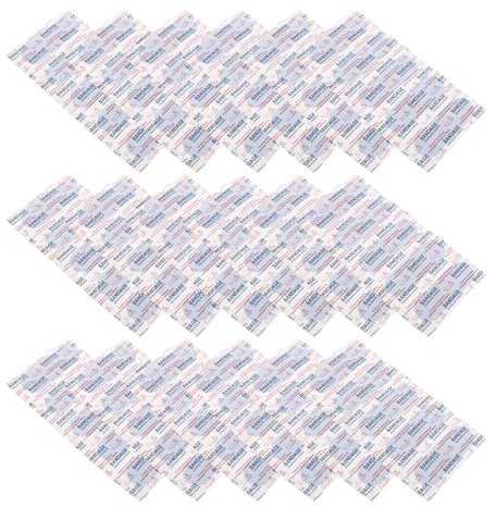 TOPPERFUN Parches Adhesivos Impermeables y Transpirables de Pe, Flexibles y Autoadhesivos, Tamaño Estándar, 100 Unidades, Vendajes para Heridas en Cocina, Hotel y Primeros Auxilios