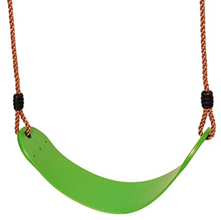 OTITU Balançoire Élastique en U - Siège Flexible pour Enfants - Planche Pomme Verte pour Jardin