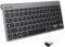 Zienstar-2.4Ghz Clavier sans Fils (AZERTY) avec Récepteur USB pour Ordinateur,Ordinateur Portable,Boîtier TV et Téléviseur Intelligent (Gris)