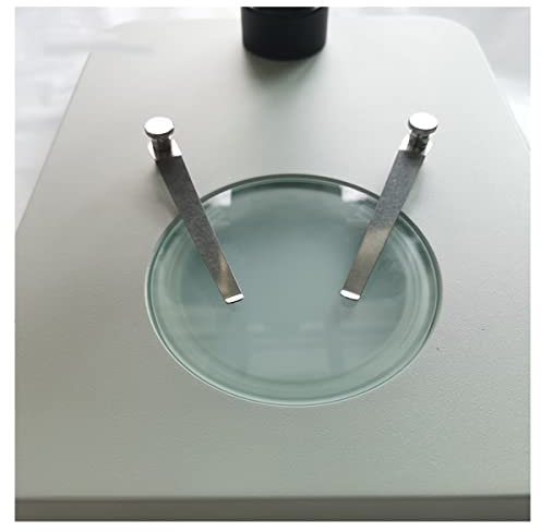 XuuSHA microscope accessories kit slide preparation camer 95mm Diameter Stereo Microscope Transparent Frosted Glass Board Working Stage Plate Microscope accessories