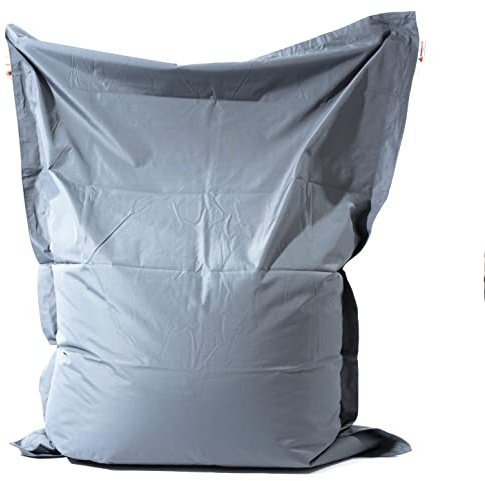 HH Home Hut Giant BeanBag Outdoor Garden Extra Large Chair Indoor Living Room Bean Bags Water Resistant Massive Floor Cushion Lounger XXL (Grey)