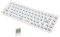 Jectse Mechanical Keyboard Kit, 68 Keys DIY 2.4G Wireless Bluetooth 5.0 Hot Swappable Keyboard Kit ABS 65 Percent Layout Switch Hot Swap Custom Gaming Keyboard(White)