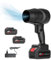 Soplador de Chorro Turbo. Soplador Turbo Jet, 130000 RPM. Plumero de Aire Inalámbrico. Mini Soplador de Hojas. 1050 W. Incluye 2 Baterías de 48V. para Limpiar Jardín, Nieve, Polvo, Etc.