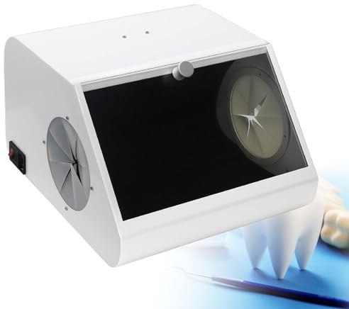 ModuläRt BläSterskåP, Med Led Och Filter, FöR TandvåRd Labbutrustning, BäRbar Sandblaster Med Led-Lampa, Inbyggd Dubbel FläKt, Stort FöNster Dammfri Sandblaster SkåP Kit