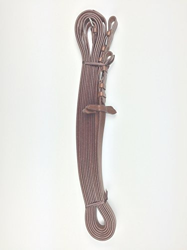 gs-sports zügel, Langer Rênes au sol de travail, long Rênes, 6 m de long, en cuir London – Boucles argentées