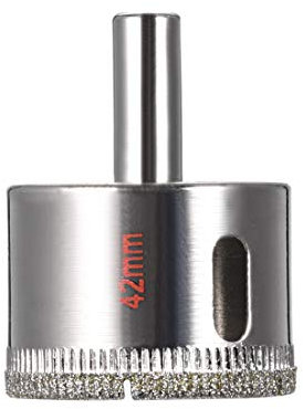 sourcing map 42mm taladro metal De Diamante Para Sierra De Perforación Para Cerámica De Vidrio, Porcelana, Baldosa Cerámica