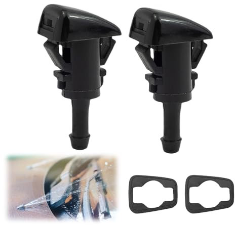 986302K100 Washer Jets, 2 Pack Front Windshield Washer Nozzles Compatible with 2012-2017 Kia Sportage 2010-2018 Hyundai Tucson ix35 Wiper Blades Accessories Replacement with Rubber Gasket