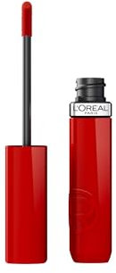 L'Oréal Paris Rossetto Liquido, Colore Intenso ed Effetto Laccato, Tenuta 16H, Resistente alle Sbavature, No Transfer, Con Squalano, Infaillible Laque Resistence, Tonalità: 415 Red Bisou, 4,3 ml
