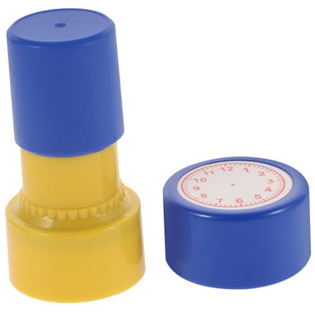 HONMEET Lernuhr Stempel Für Zeitverständnis Zeit Lernspielzeug Mit Vorbedruckten Stempeln Für Den Klassenraum Uhren Stempel Für Kreative Aktivitäten