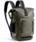 RIDEIRON mochila hombre moto impermeable,mochila viaje roll top impermeable 500D PVC la pesca, los viajes y el uso diario,Verde Oliva 35L