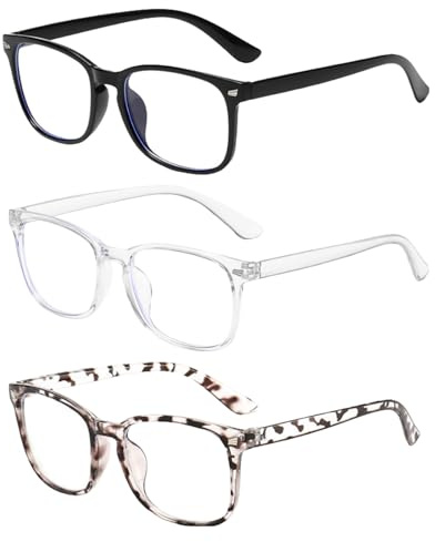GWAWG Lunette Anti Lumière Bleue Homme Femme – Lunettes Gaming Ordinateur Verres Transparent Filtre UV400 – Lunette Anti Fatigue Lecture Bureau Télétravail Mode Unisexe