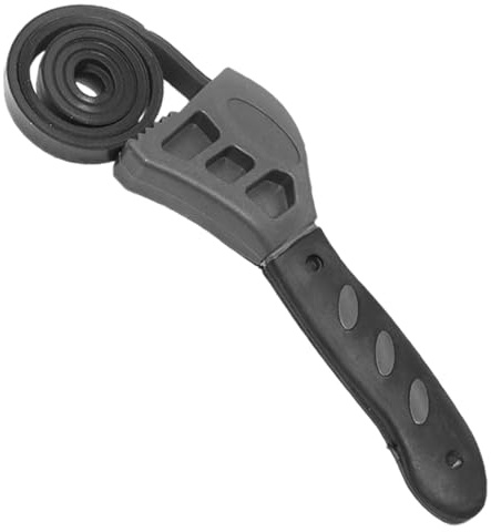 ApexPine 500mm Adjustable Rubber Strap Wrench for Jar Garage Use