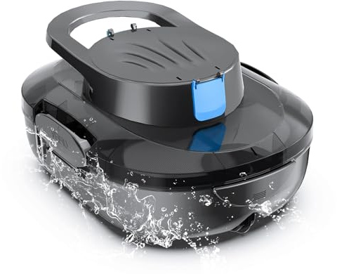 S1PRO 2026 Upgrade Robot Piscina Senza Fili, Automatico 120 Minuti, Doppio Motore, Aspirapolvere per Piscina, per Piscine Fuori Terra fino a 95 m², grigio scuro