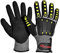 SAFEYEAR kettensäge schnittschutzhandschuhe größe 10 forst klasse 5 Anti Impact Rutschfest Rutschfester, flexibler Griff, verwendet in Baustellen, Maschinen, Autowerkstätten Winter, Gelb
