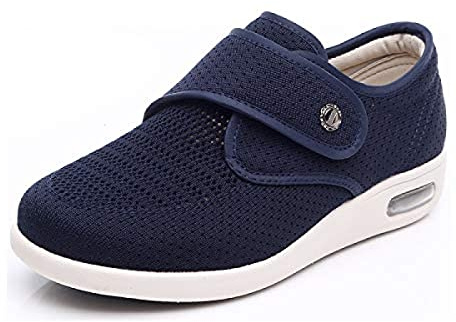 Pantofole Uomo Ortopediche Diabetic Scarpe da Passeggio da Donna in Memory Foam con Cuscino d'Aria Casual,Blu,37 Scarpe da Uomo per Diabetici