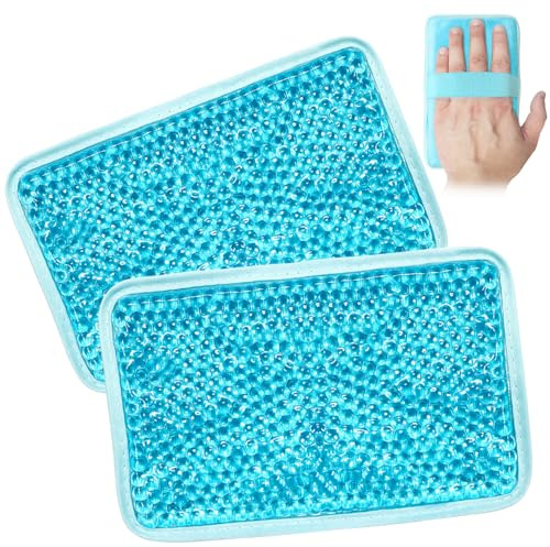 Gel Ice Pack Ice Bag with Strap-Reusable Hot & Cold Pack Compress Therapy for Pain, Swelling,Injuries of Knee, Shoulder, Foot, Back, Ankle, Neck, Hip, Elbow,Wisdom Tooth (Blue-2Pack)