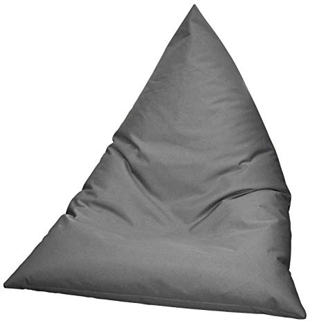 Epsilon Pouf Rectangulaire Gris Géant XXL d’Intérieur et Extérieur-Pouf berlingo 140 * 110cm-Pouf Waterproof et Anti UV-Pouf dehoussable et Lavable- Pouf à Bille pour Piscine et Jardin