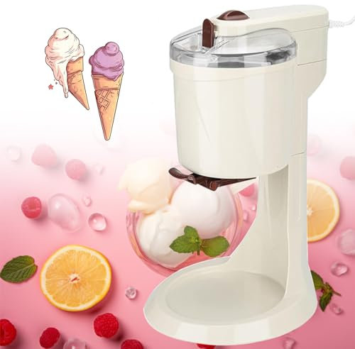 Macchina per gelato con compressore, macchina per gelato soft serve, mini macchina per cono gelato alla frutta completamente automatica per un semplice funzionamento con una sola pressione