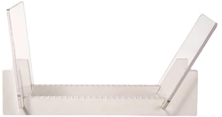 Luwecf Soporte para Almacenamiento de Discos de Vinilo, Capacidad para 50 álbumes, Organizador portátil, Blanco, Individual