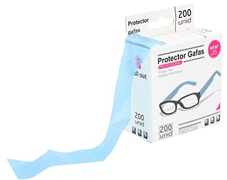 Denash Couvre-Jambes à Lunettes Jetables, Couleur de Coiffure Couleur Protéger Accessoire, pour Différents Types de Lunettes, en Matières PP Environnementales, Compacte et Hygiénique (White)