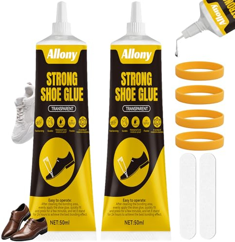 ALLONY Colla Scarpe Professionale, 100ML Colla Scarpe, colla Suola Scarpe, Impermeabile Asciugatura, Collaa per Calzolaio per Scarpe da Ginnastica, scarpe in Pelle, scarps Casual