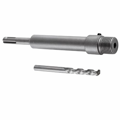 Topolenashop Asta Prolunga 650 mm per Fresa a Tazza SDS Plus – Barra in Widia con Punta di Centraggio e Filettatura M22, Estensione per Corone Cave e Carotatrice su Muratura e Cemento 65cm