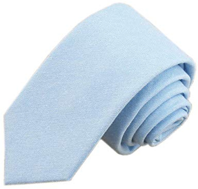 Kihatwin Men Light Blue Stylish Traditional Nice Tie Classic Cool Necktie Standard Length