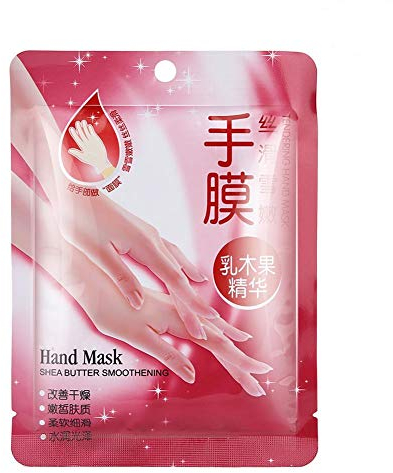 Peeling Handmaske, 7Pair Shea Butter Hand Feuchtigkeitsspendende Glättungshandschuhe Peeling Hautpflege Hautreparatur Handmaske Handbehandlung Für alternde Hände