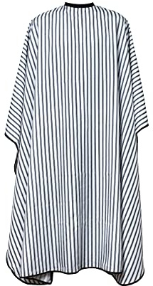HABBIBI Salon Barber Cape for Men-Women Hairdressing Waterproof, Snap Closure Apron Hair Cutting Capes for Adults 65x55 Inches- Professional and Home Use (Black and White)