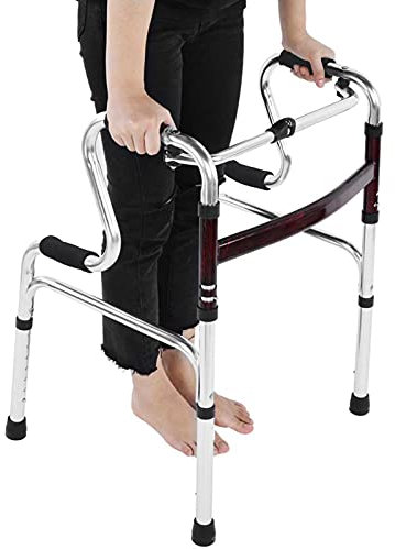 Gehhilfe aus Aluminiumlegierung, Medizinischer Rollator, Sicherheits-Toilettenständer, Höhenverstellbar, Toiletten-Sicherheitsgeländer mit Gepolsterter Armlehne für Behinderte oder ältere Menschen