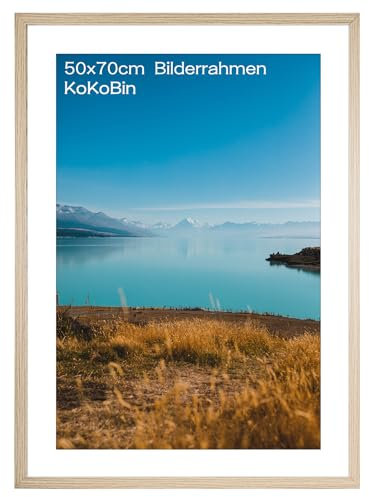 KoKoBin Cornice per Quadri in MDF e Vetro Acrilico, da Appendere e Allestire, Soggiorno da Appoggiare, Decorativa in Legno (50 * 70)