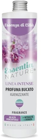ESSENTIA Profumo per Bucato Linea Intense con Igienizzante, Profumatore Bucato per Lavatrice con Estratti di Oli Essenziali Naturali (Essenza di Lillà, 500 ml, Confezione da 1)