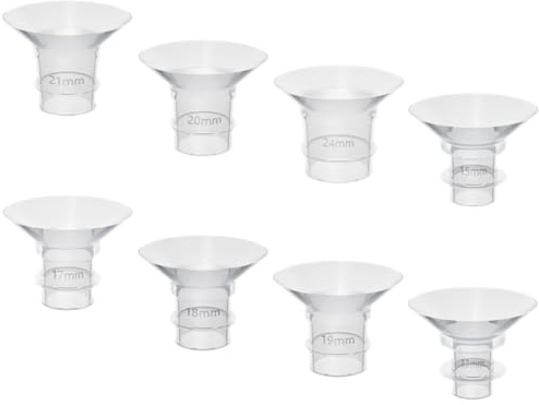 ULDIGI Inserts De Bride En Silicone Pour Tire-Lait Portable Et Pompe À Lait ÉLectrique 8 PièCes De 13 À 24 Mm Accessoires Confortables D'Allaitement Maternel Compatibles