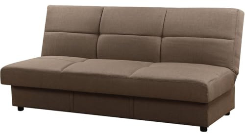 Canapé Clic-Clac Enzo - 186 x 80 x 87 cm - 3 places - Taupe
