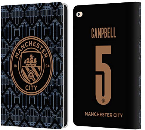 Head Case Designs Offiziell Zugelassen Manchester City Man City FC Megan Campbell 2020/21 Frauen Away Kit Gruppe 2 Leder Brieftaschen Handyhülle Hülle Huelle kompatibel mit Apple iPad Air 2 (2014)