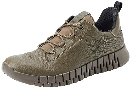 ECCO Gruuv M Black Teardrop Uomo, Foglia di Vite, 45 EU