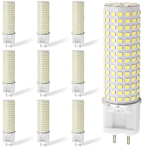 PAZWAHF G12 LED-lampa 20 Watt 3000 Lumen G12 Ljuskälla G12 Bi-Pin Base LED Majslampa (200 Watt Halogenekvivalent) AC 85V-265V, Ej dimbar (10 st)
