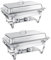 Set Buffet Hot Pot WENMILY 9L, 2 Pezzi Contenitori Di Mantenimento Caldi in Acciaio Inossidabile, Scaldavivande per Buffet e Feste