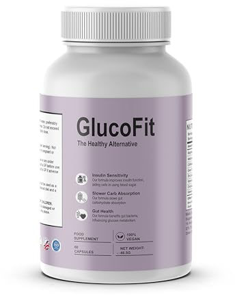 GlucoFit - 60 Capsules, The Healthy Alternative, Weight Management Capsules, Natural Ingredients, Appetite Control & Fat Burning Support Supplement Heaven