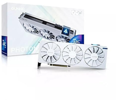WEELIAO GUNNIR Intel Arc A770 Photon 16GB OC GDDR6 2400MHz Triple Fan White Grafikkarte (256-Bit, PCIe 4.0, HDMI/DisplayPort, unterstützt 4k)