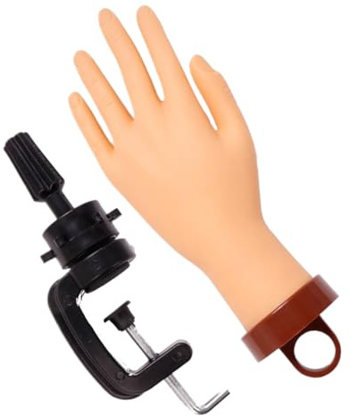 Main D'entraînement Pour Ongles En Acrylique - Outil Faux de Manucure pour Démonstration de Pratique,Modèle Mannequin Réaliste Pour Débutants Artistes Beauté Salon