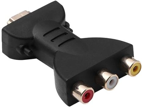 HDMI zu RCA Adapter Konverter, AV auf HDMI Adapter 1080P Mini Composite Video Audio Konverter Splitter HDMIs auf AV Video Adapter für HD-TV Ältere Fernseher Kamera, Rot Weiß Gelb Schnittstelle