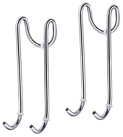 Love-KANKEI Set di 2 ganci per doccia, doccia in vetro senza foratura, supporto per estrattore doccia, asciugamani, Supporto per Tergicristallo per Doccia