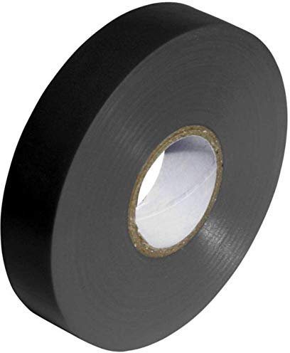 Black PVC Electrical Insulation Tape Roll - 33m x 19mm x1
