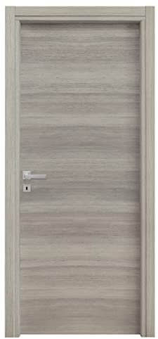 Porta battente da interno reversibile, 80x210 cm (Rovere grigio)