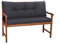 Bankauflage für Gartenbank- Polsterauflage für & Hollywoodschaukel-Gartenschaukel Kissen-hollywoodschaukel Kissen-bankkissen Outdoor (150 x 50 x 40 cm, Anthrazit)