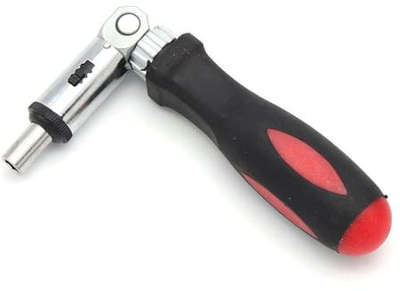 Tournevis à cliquet réversible, porte-embout hexagonal de 6,35 mm, tournevis multifonction, outil de réparation réversible réglable à 180° pour bricolage, entretien de la maison